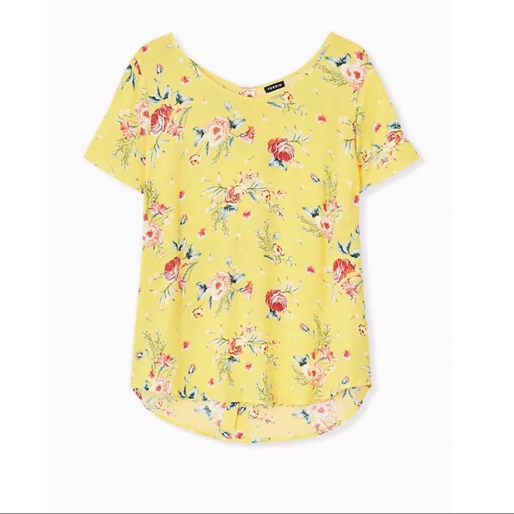 Torrid chiffon floral blouse